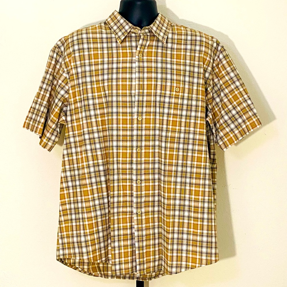 Classic style with earth tones button up shirt